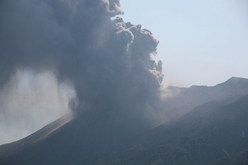 Mount Sakurajima eruption, Kagoshima