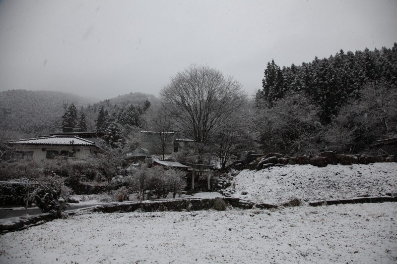 Snowy morning, Fujioka, Gunma