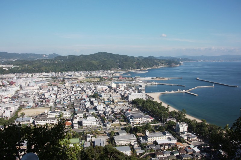 a view from Sumoto castle