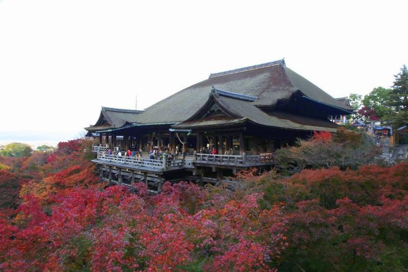 紅葉の清水寺