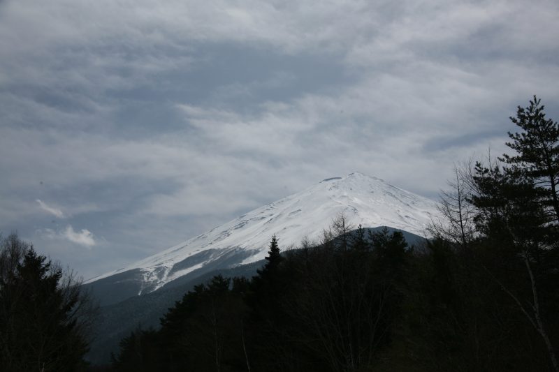 富士吉田市から見る富士山