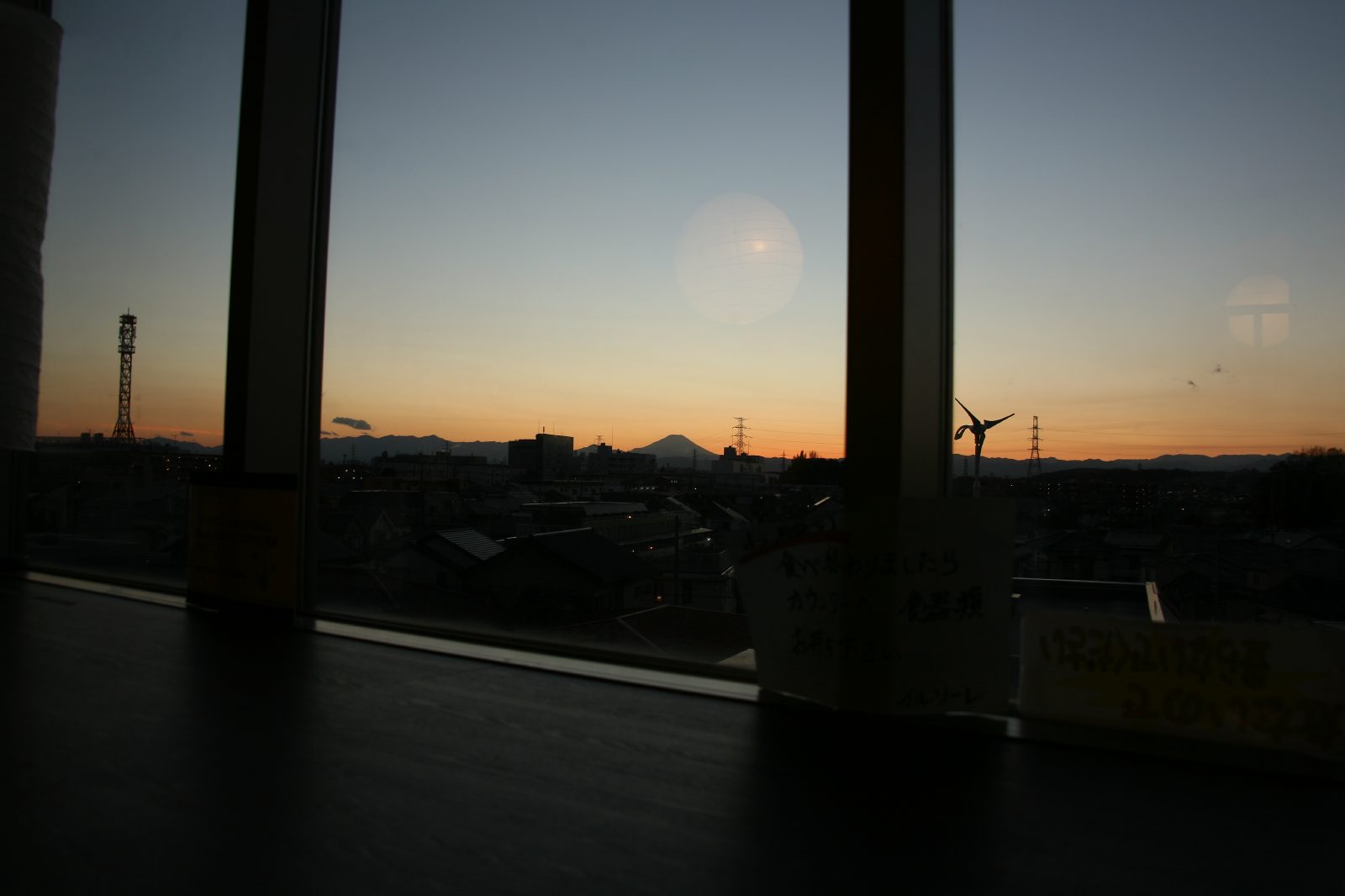 東京　東村山から見る富士山