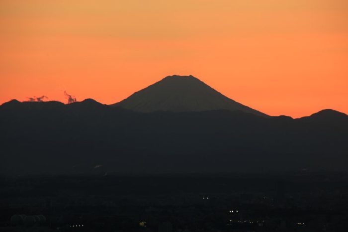 新宿住友ビルから見る富士山