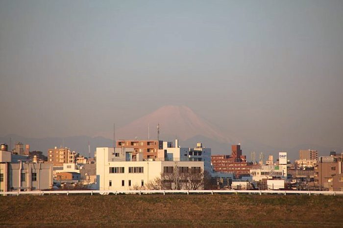 都市農業公園付近から見る富士山