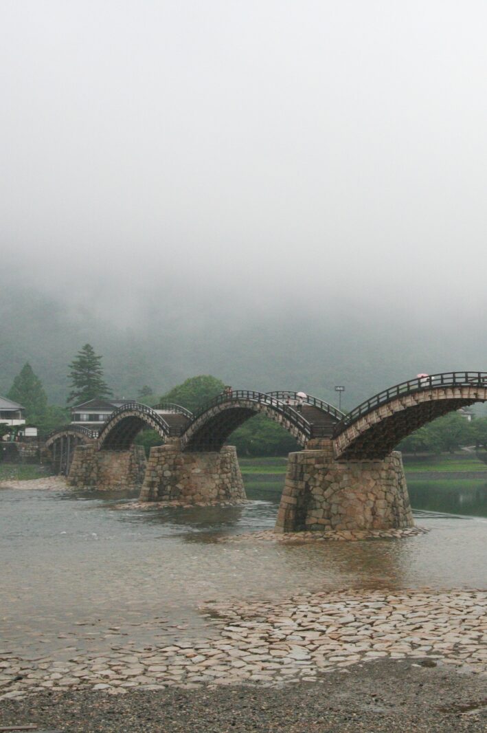 岩国　雨の錦帯橋