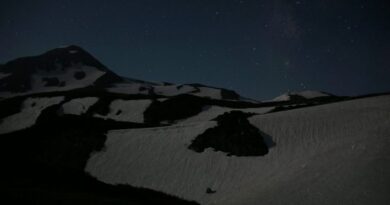 立山の夜　夜の立山の風景