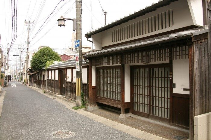 奈良町の古い町並み