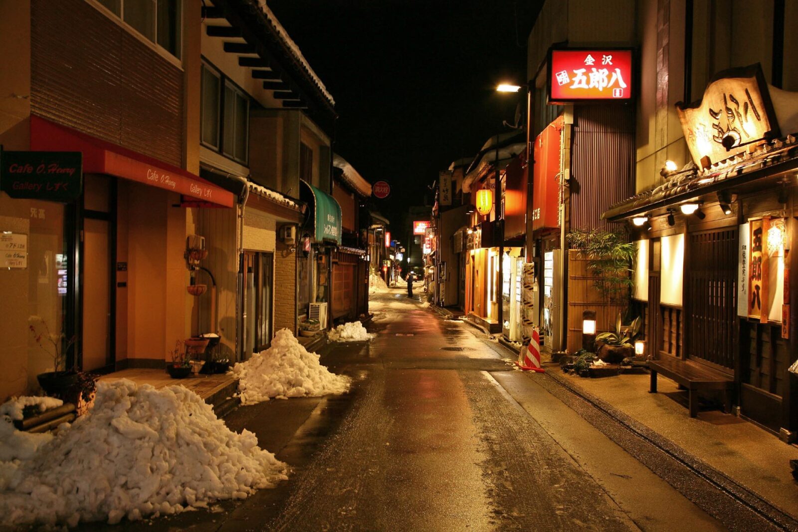 日本の夜の風景　金沢