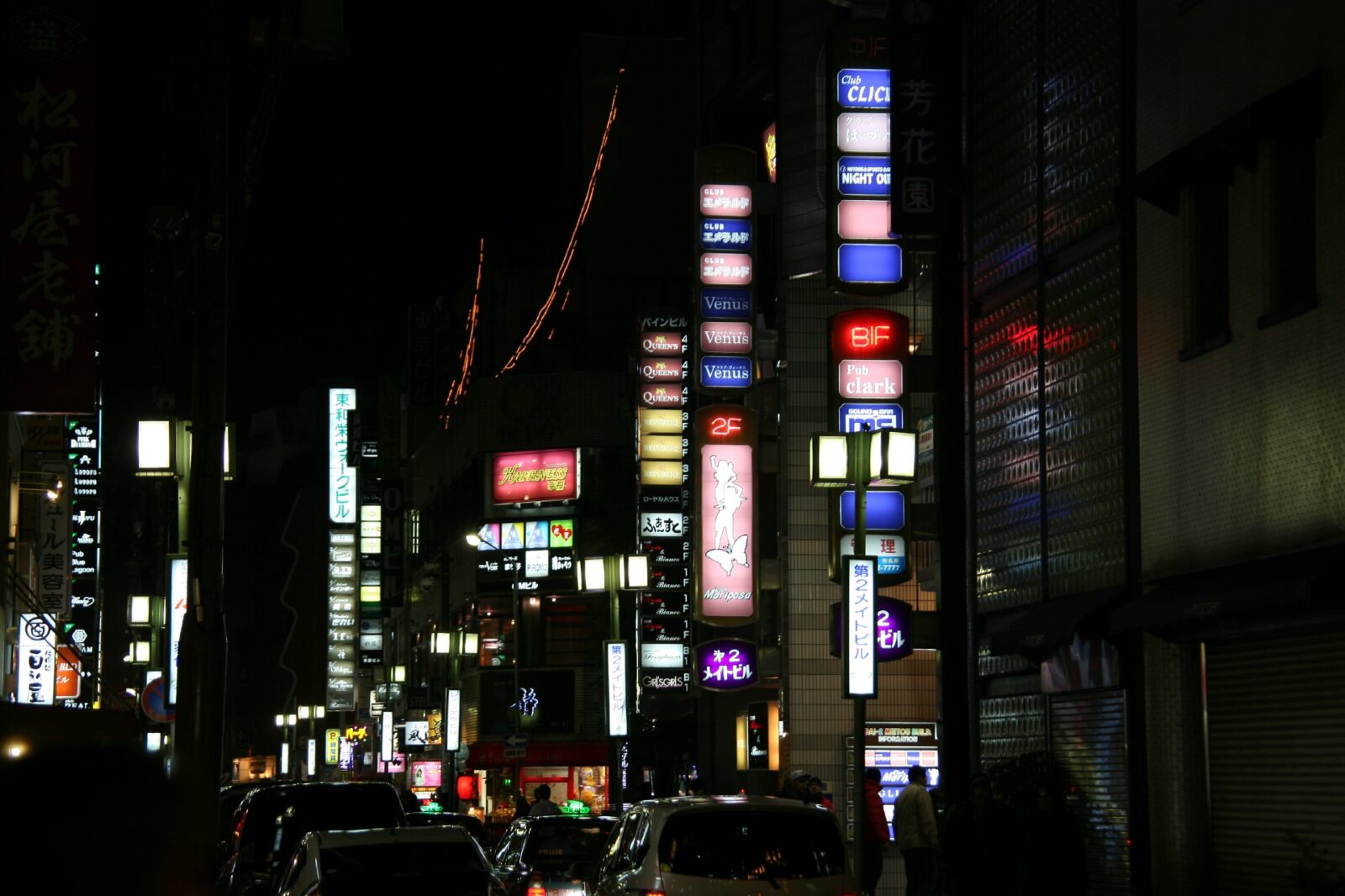 日本の夜の風景　名古屋