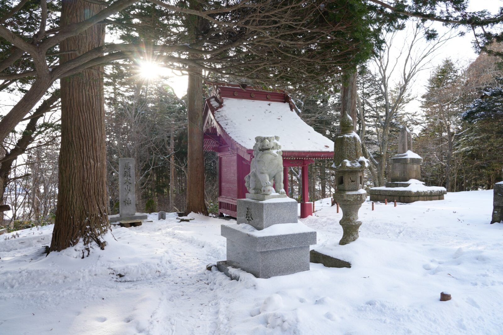 冬の尻岸内神社