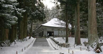 雪の中尊寺